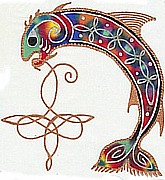 Salmon of Knowledge Silk Painting