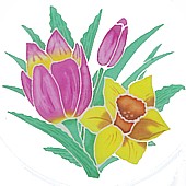 Tulip Silk Painting Pattern