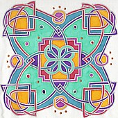 Celtic Rings silk art